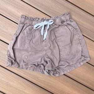 Aerie Brown pull-on shorts